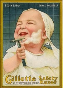 Anuncio Gillette 1950