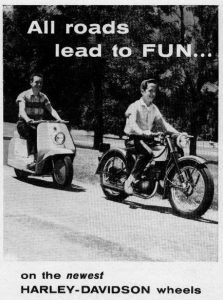 Anuncio retro harley davidson