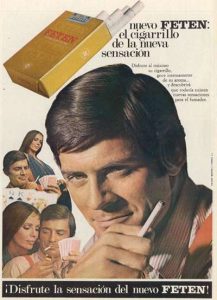 Publicidad Cigarrillos Feten 1969