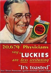 Publicidad Lucky Strike Recomendación Medica