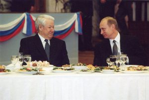 Vladimir Putin con Boris Yeltsin
