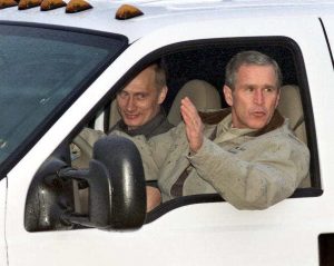 Putin con George Bush