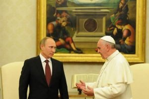 Putin con el Papa Francisco