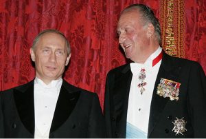 Putin con el Rey Juan Carlos