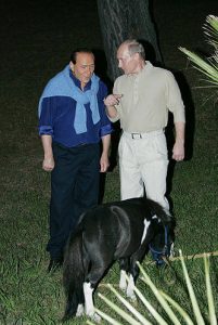 Putin y Silvio Berlusconi