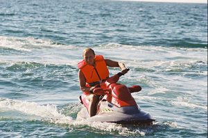 Putin en moto de agua