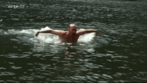 Gif de Putin nadando