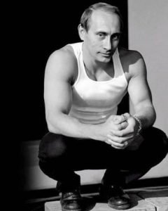 Putin posando sexy