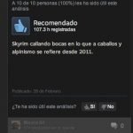 Skyrim team reseña humor