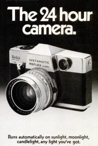 anuncio antiguo cámara reflex