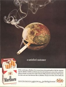 anuncio antiguo marlboro el mundo fuma