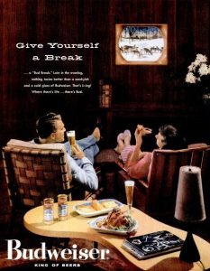 anuncio publicitario budweiser antiguo